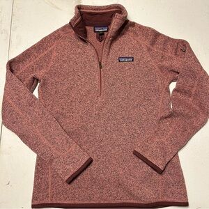 Patagonia Half-Zip Sweater Fleece in Heathered Rose